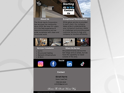 The Sirrah Harris Company Web Design/Development design graphic design ui ux web design web development