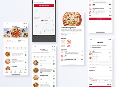 App Order Pizza detail pizza food food pizza order pizza payment pizza pizza ui ux