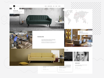 Scandinavian Furniture furniture ui ux web design website