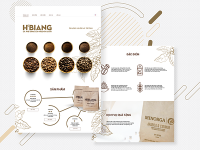 H Biang Coffee coffee ui ux web web design website website coffee