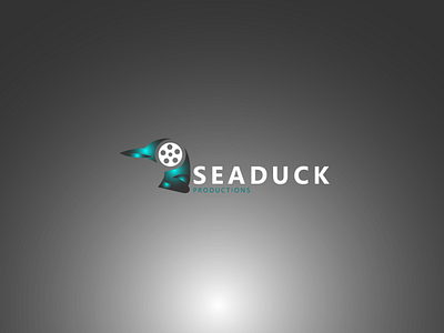 "Seaduck Productions" logo cinema logo duck logo film logo gradient logo logo logo design movie logo production house logo sea colour logo sea duck production