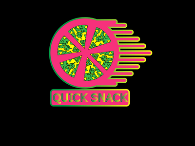 "Quick snack" food delivery company logo