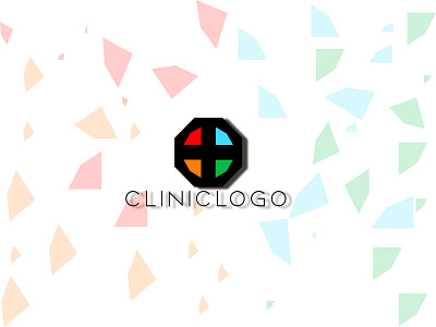Clinic logo branding clinic logo colourful logo cross sign logo hexagon shape logo hospital logo logo logo design minimalistic logo red cross logo