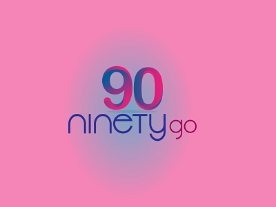 "Ninetygo" logo 90 logo branding gradient logo letter mark logo logo logo design number mark logo