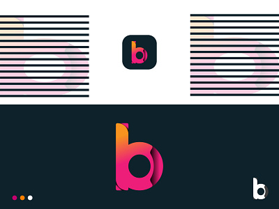 "b" Letter mark logo design. b letter mar logo b logo branding colourful letter gradient logo letter design letter mark logo logo design