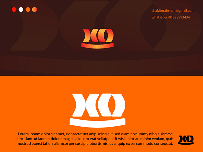 "XO" logo design branding gradient logo letter logo letter mark logo logo logo design two letter logo word mark logo xo letter logo xo logo