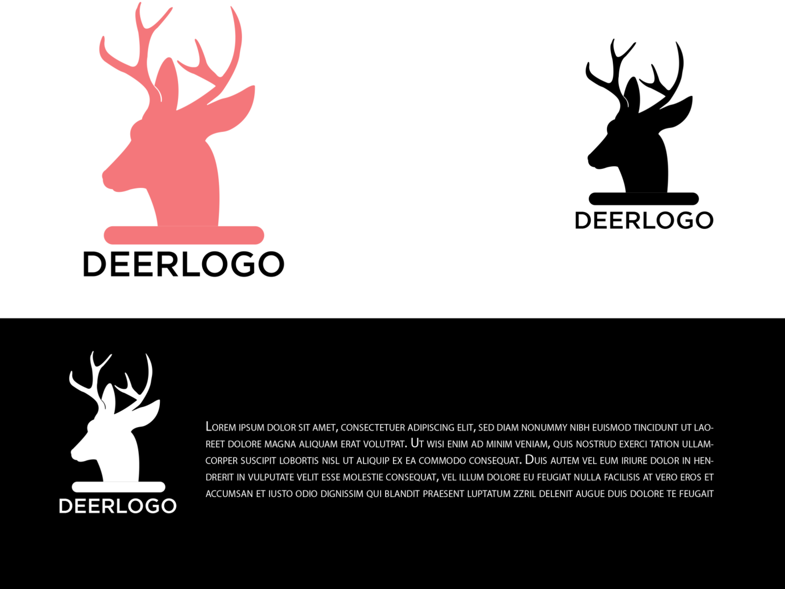 Stylish Deer Logo - Branition