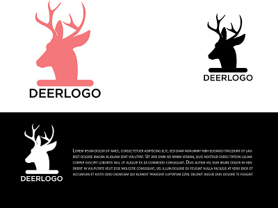 Deer Logo branding deer head logo deer logo logo logo design