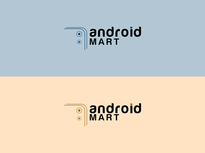 "Android Mart" luxurious minimalistic business logo. android logo android mart logo android phone shape logo android phone shop logo digital logo logo mark logo minimalist logo design mobile logo symbolic logo