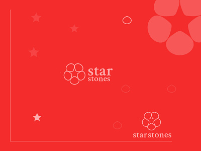 "Star Stones" luxurious minimalistic business logo branding minimalist logo design star logo star negative space logo star stones logo stones logo