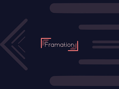 "Framation" Minimalistic Business Logo framation logo frame logo minimalist logo design ward press theme logo