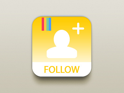 Follow App Icon android app design icon ios iphone mobile psd ui ux