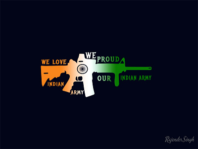 We Love Indian Army. app army design flat free gif icon ios love modern profile psd