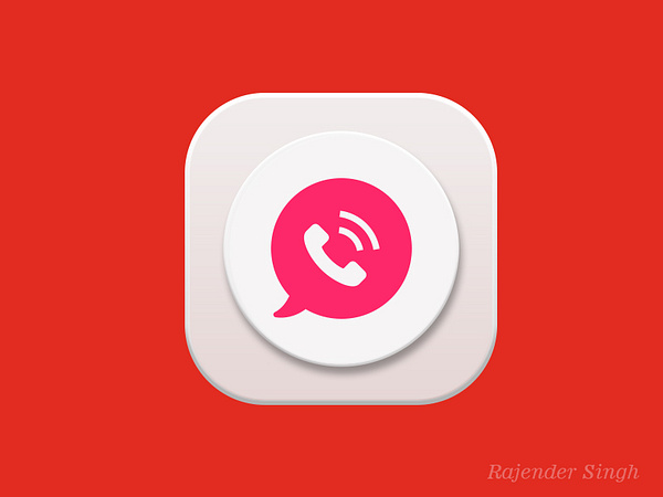 Voice calling app by Rajender Singh on Dribbble