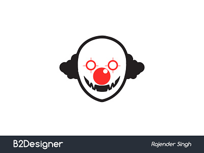 Killer Monster Face b2designer clown face killer monster