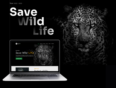 Save Wild Life presentation site ui ux webdesign