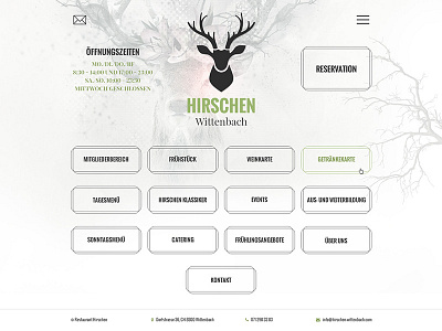 Restaurant Hirschen design mobile aap uiux design webdesign