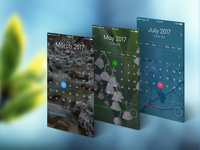 Calendar app project by Oltitsa on Dribbble Calendar app project by Oltitsa on Dribbble