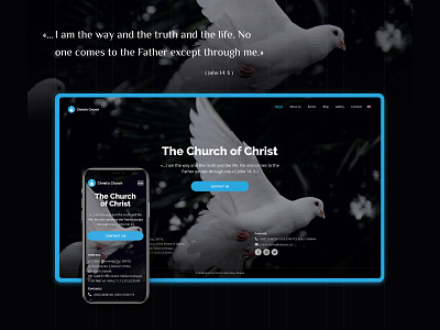 The Church of Jesus Christ church clean design simple site uiux uiux design web design webdesign