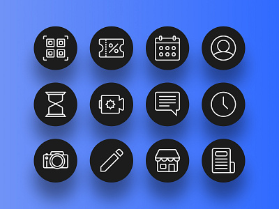 Simple icons set icons outline outline icons set simple simple design