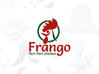 Frango Logo chicken chiken logo creative creative logo f logo fr logo frango logo perei peri peri