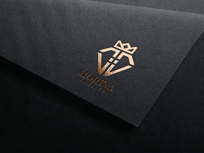 Morina Logo creative graphic design jewellery jewellery logo jewelry jewelry logo logo logo design luxury luxury logo