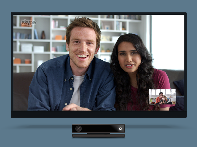 skype video call screen