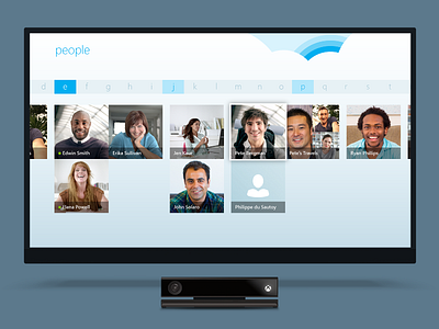 Skype for Xbox People Section