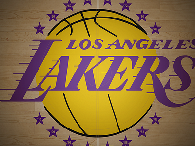 LA Lakers Court Wallpaper