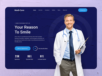 Medical Web Header Design