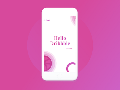 Hello dribbblers! debut dribbble firstshot hello