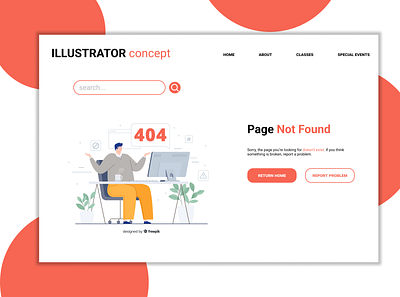 My first 404 page design ui