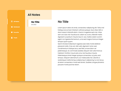 Daily UI :: 065 - Notes Widget