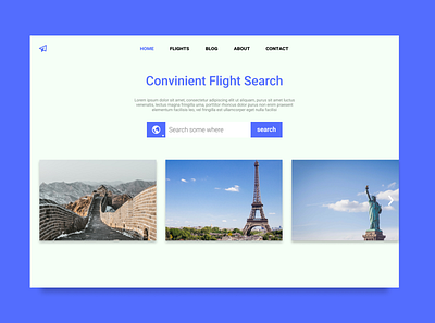 Daily UI :: 068 - Flight Search design ui ux