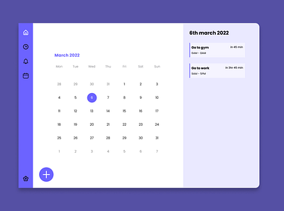 Daily UI :: 071 - Schedule app design ui ux