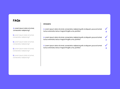 Daily UI :: 092 - F.A.Q design ui ux