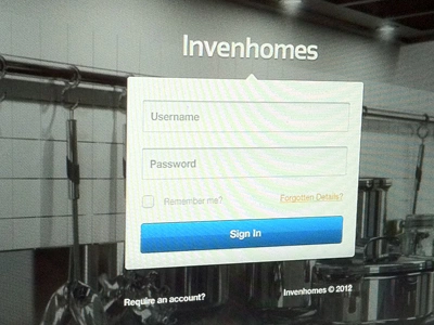 Yawn! annoying photo shot blue login not a gif reflective ui ux