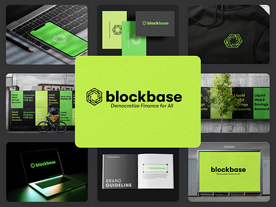 Blockbase - Visual identity brand branding crypto decentralization design finance graphic design illustration logo