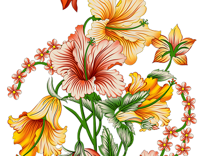 Project 10 branding design floral flower graphic design illustration logo motife vector