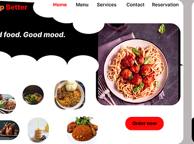 Food app ui