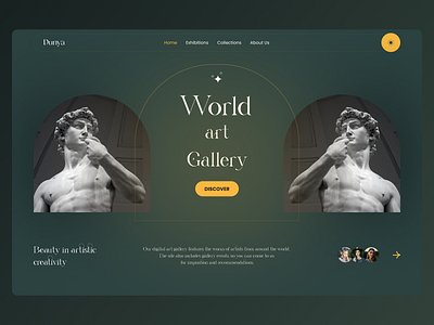 Dunya - Art Gallery Landing Page