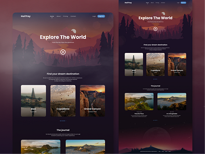 HoliYay - Travel Website adventure agency booking design explore holiday landing page tourism travel traveling trip ui ux vacation web web design website