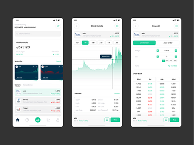 Stock Market Mobile App cryptocurrency finance investment market mobile app stock stock app trading ui ui design ux