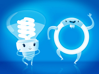 ELECTRIC BULB CHARACTER bulb character design vector