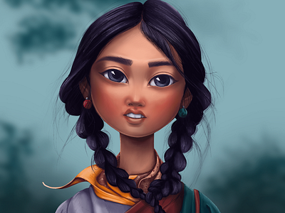 Stylized portrait