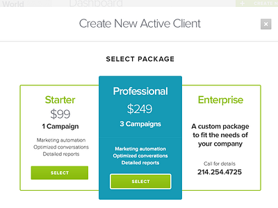 Pricing page design app page pricing