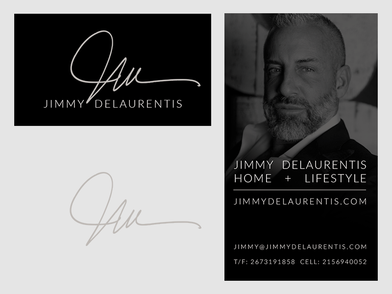 Jimmy DeLaurentis Business Card adobe photoshop design graphic lifestyle home interior design business card