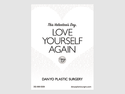 Danyo Plastic Surgery Ad for Inside Greenville Magazine - Jan adobe photoshop advertisement copy design graphic magazine plastic surgery valentines day