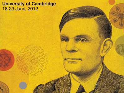 Alan Turing computing i illustration portrait