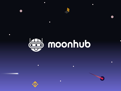 Moonhub branding design graphic design illustration logo ui ux